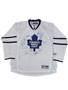 Toronto Maple Leafs Multi-Signed Reebok CCM Jersey Men's XL